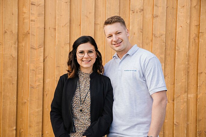 Geschäftsführer Frederic Normann mit seiner Frau Carola von der Werner Normann GmbH